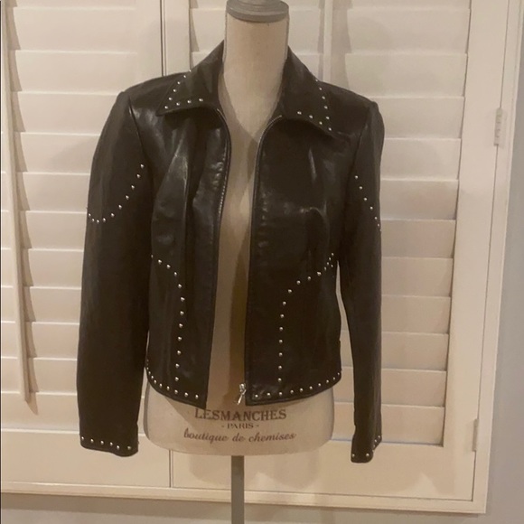Frame Leather studded jacket - Picture 4 of 9